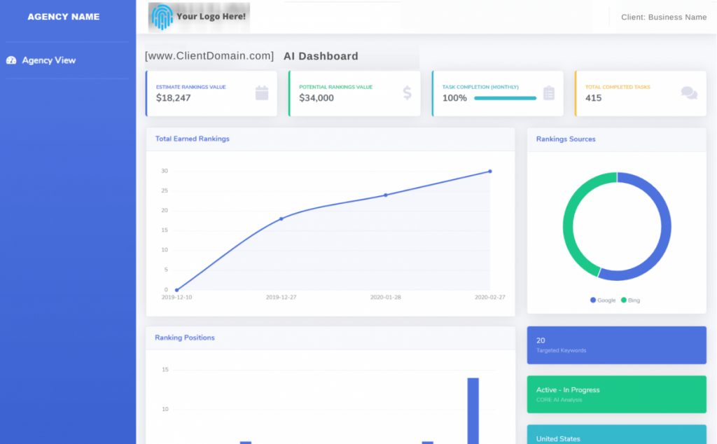 Partner Update: Branded SEO Dashboard For Agencies! 