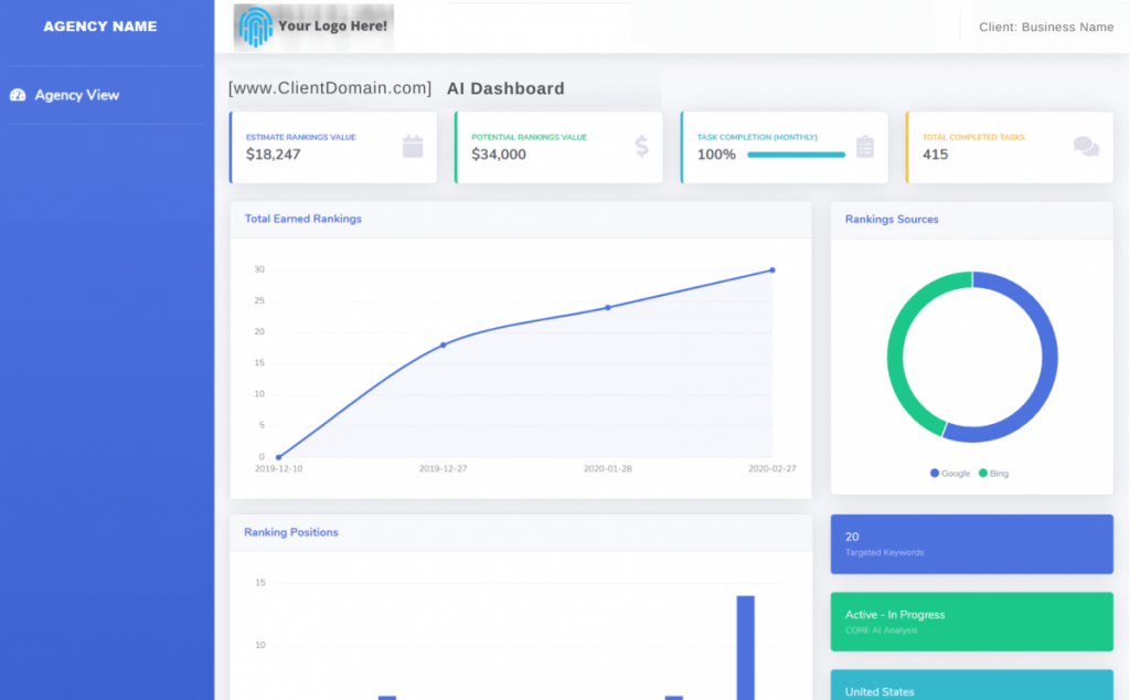 Partner Update: Branded SEO Dashboard For Agencies!  