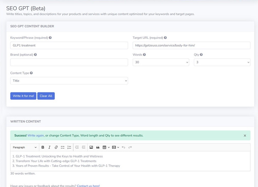 AI-Series SEO Campaigns
