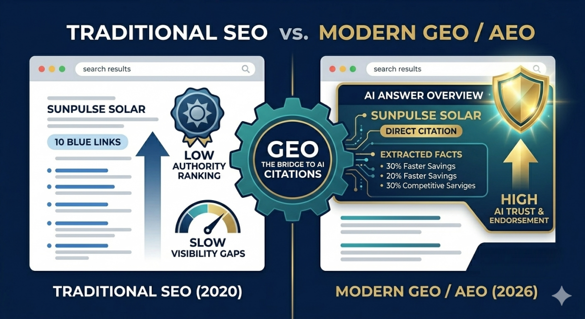 The AEO Evolution: Why Google’s 2026 Transformation Demands a New Strategy Generative Engine Optimization AI SEO Solutions AI Search Optimization Orlando AI Brand Visibility AEO